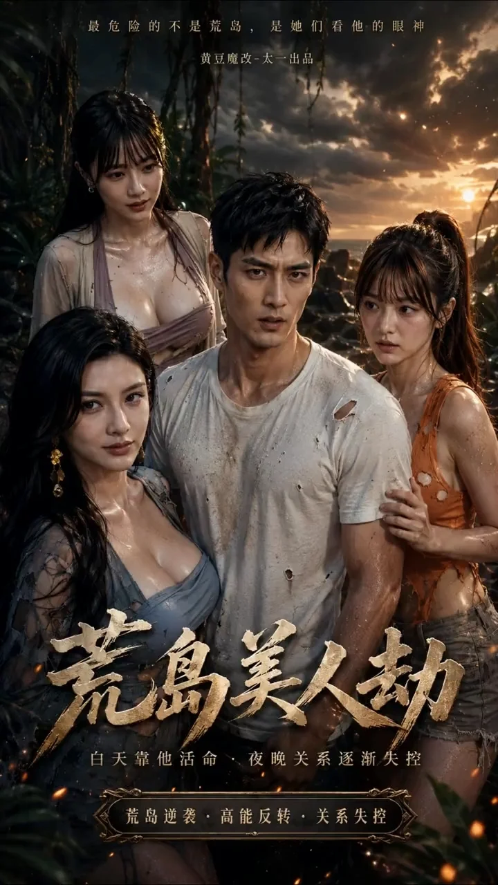 黄果TV《荒岛美人劫》短剧封面